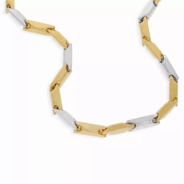 3. Tipuri de bijuterii pentru bărbați (lant din aur galben si aur alb)