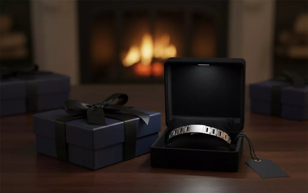 5. De ce să oferi o bijuterie unui bărbat (cutii cadou, bratara masculina din aur alb, eticheta)