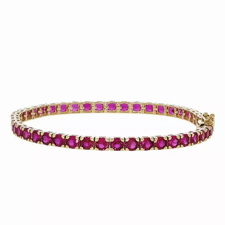 3. Bra╠&aring;t╠&ordf;a╠&aring;ri din aur pentru femei s╠&ordf;i ba╠&aring;rbat╠&ordf;i (bratara din aur dama Tezaur cu pietre roz)