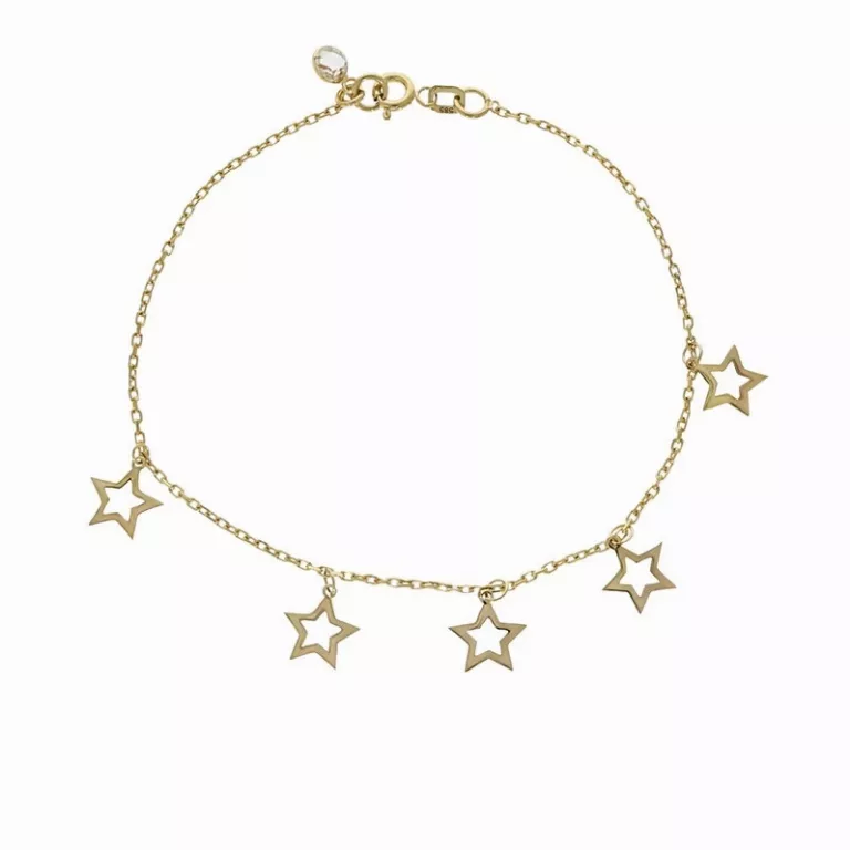 3. Bra╠&aring;t╠&ordf;a╠&aring;ri din aur pentru femei s╠&ordf;i ba╠&aring;rbat╠&ordf;i (bratara din aur dama Tezaur cu stelute)