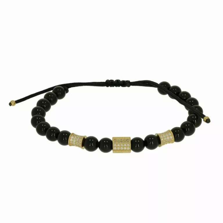 3. Bra╠&aring;t╠&ordf;a╠&aring;ri din aur pentru femei s╠&ordf;i ba╠&aring;rbat╠&ordf;i (bratara din aur barbati Tezaur cu bile si snur)