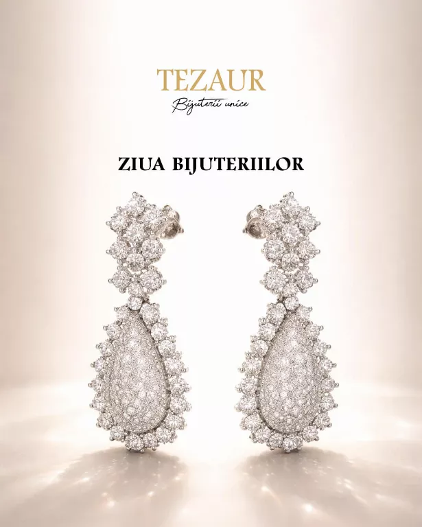 Cercei, Aur Alb, 18 k, 8.41 gr, Cod Produs: 748813