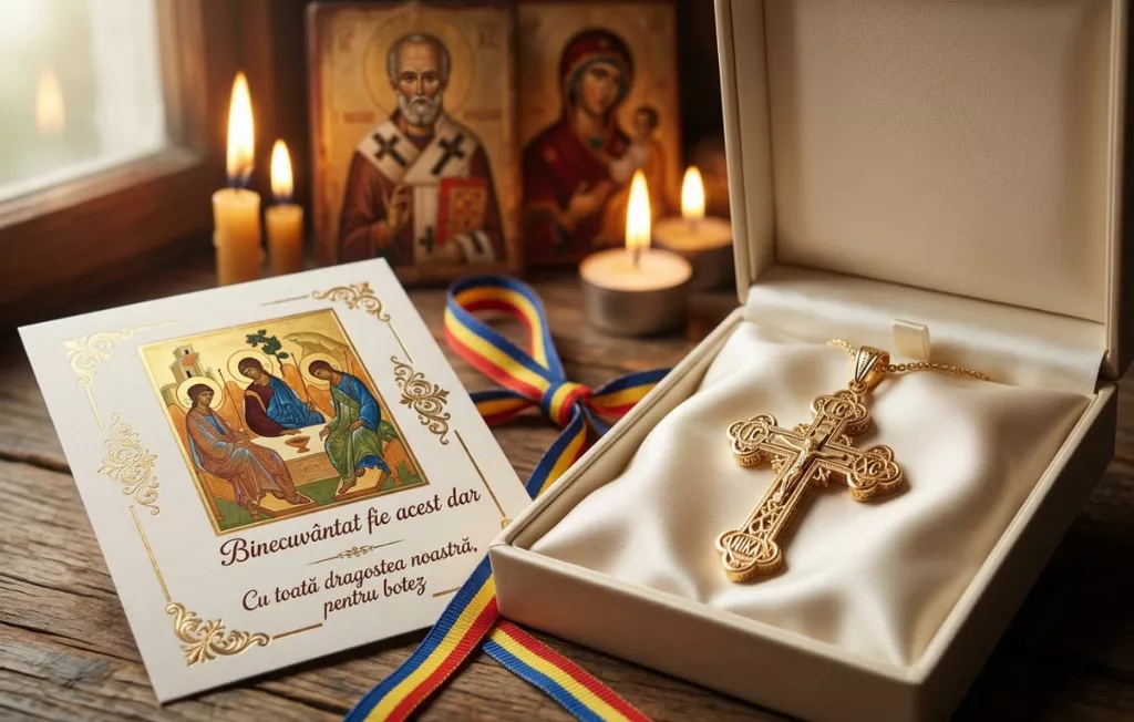 2.2. Simbolistica crucilor din aur pentru copii (cruce pentru un copil, dar de increstinare, felicitare religioasa)