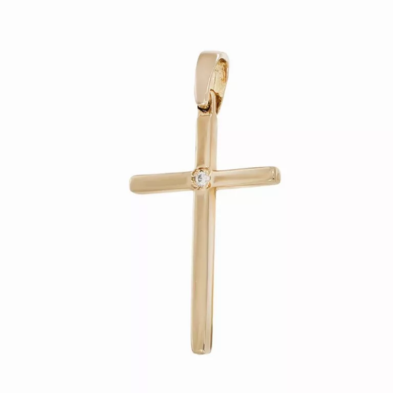 3.2. Semnificatia crucilor din aur pentru femei (cruce din aur cu diamant Tezaur Shop)