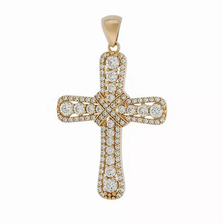 3.3. Semnificatia crucilor din aur pentru femei (cruce din aur cu diamante Tezaur Shop)