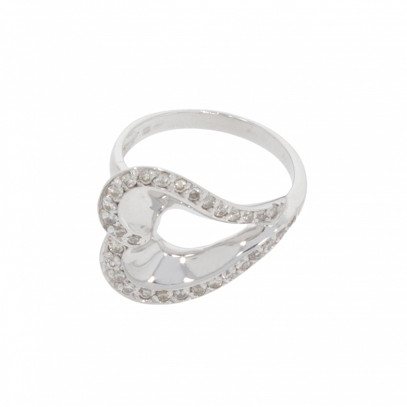 Inel Dama, Aur Alb, 14 k, 5.94 gr, cu Diamante, Cod Produs: 154745 - Tezaurshop.ro