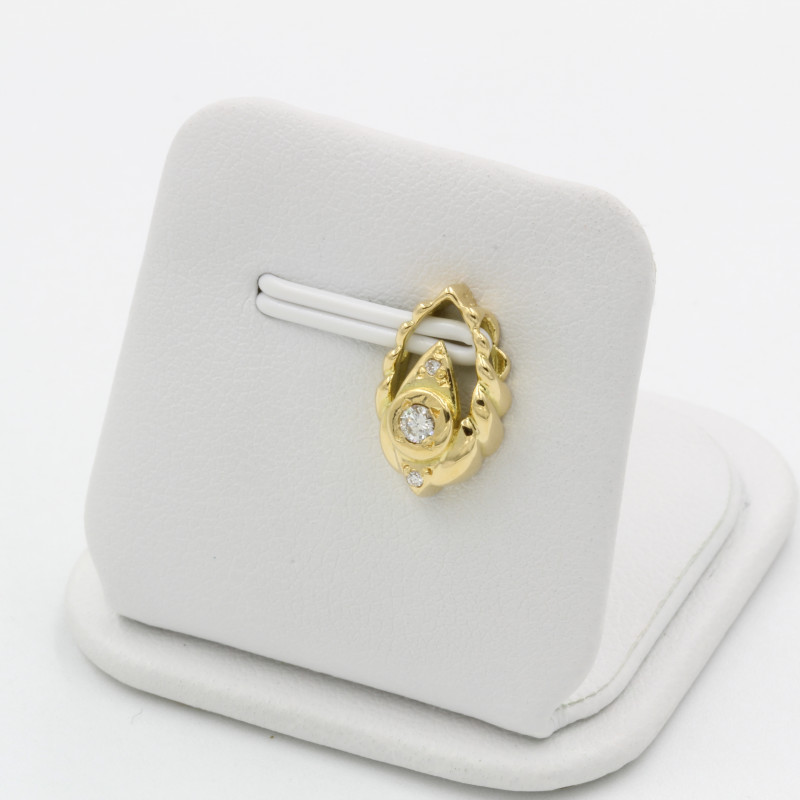 Pandantiv, Aur Galben, 18 k, 1.32 gr, cu Diamante, Cod Produs: 230751 - 2