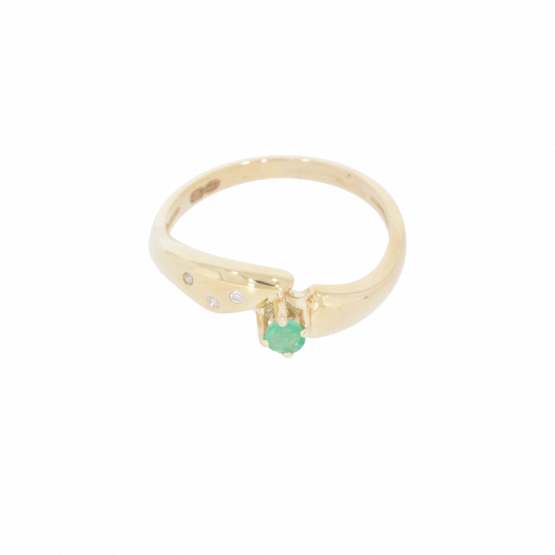 Inel Dama, Aur Galben, 14 k, 2.46 gr, cu Diamante, Cod Produs: 332462 - Tezaurshop.ro