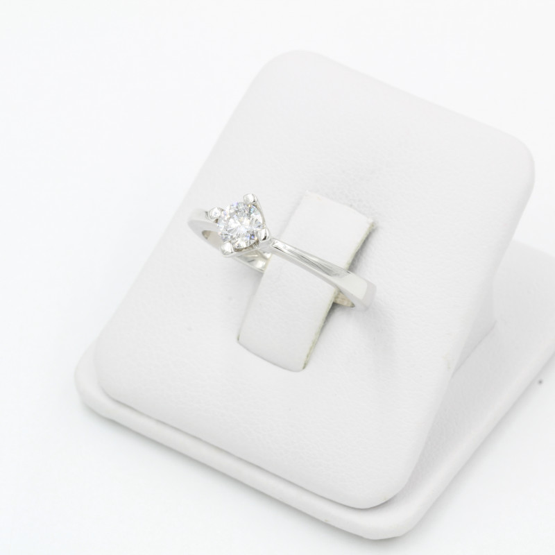 Inel Dama, Aur Alb, 18 k, 3.54 gr, cu Diamante, Cod Produs: 346067 - 2
