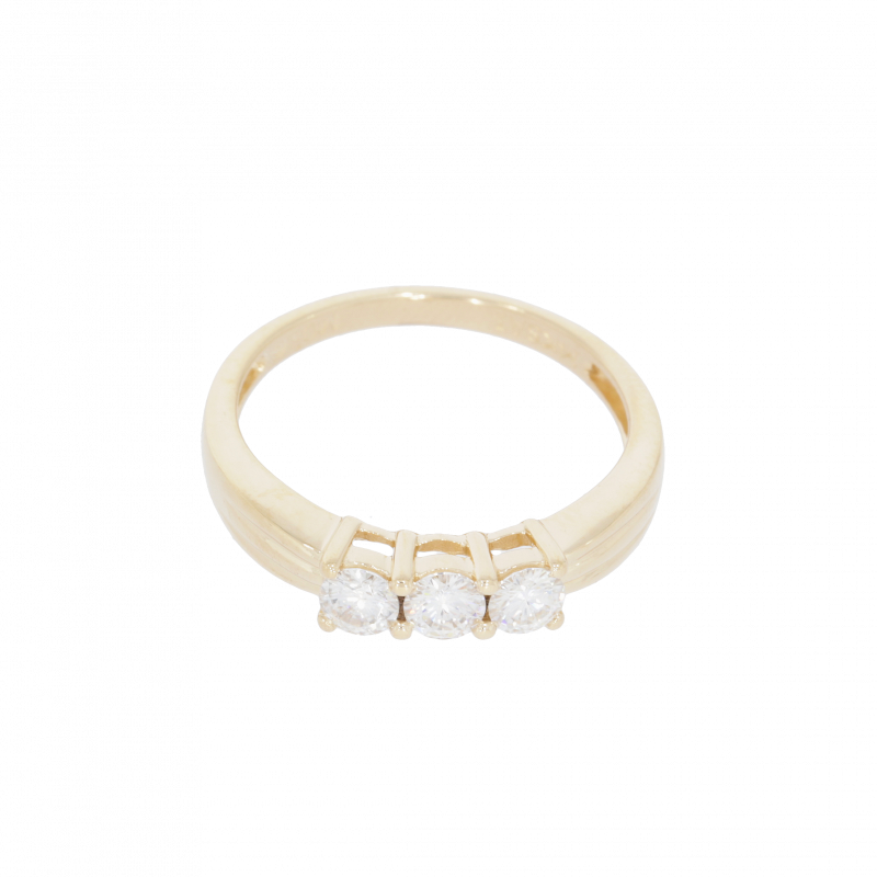 Inel Dama, Aur Galben, 14 k, 2.57 gr, cu Diamante, Cod Produs: 377326 - Tezaurshop.ro