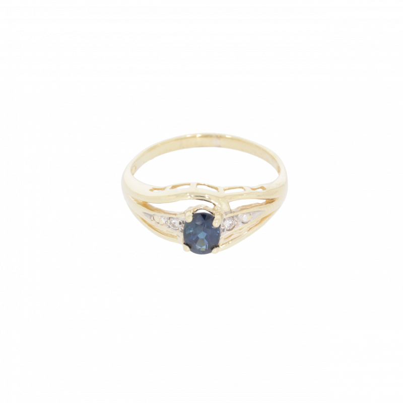 Inel Dama, Aur Galben, 14 k, 1.87 gr, cu Diamante, Cod Produs: 395097 - Tezaurshop.ro