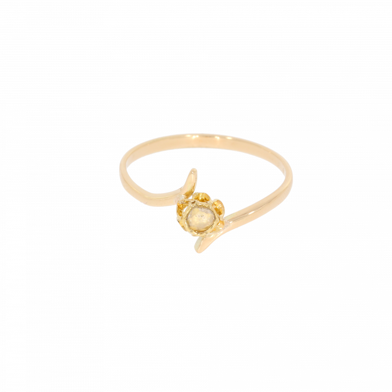 Inel Dama, Aur Galben, 14 k, 1.34 gr, cu Diamante, Cod Produs: 446982 - Tezaurshop.ro
