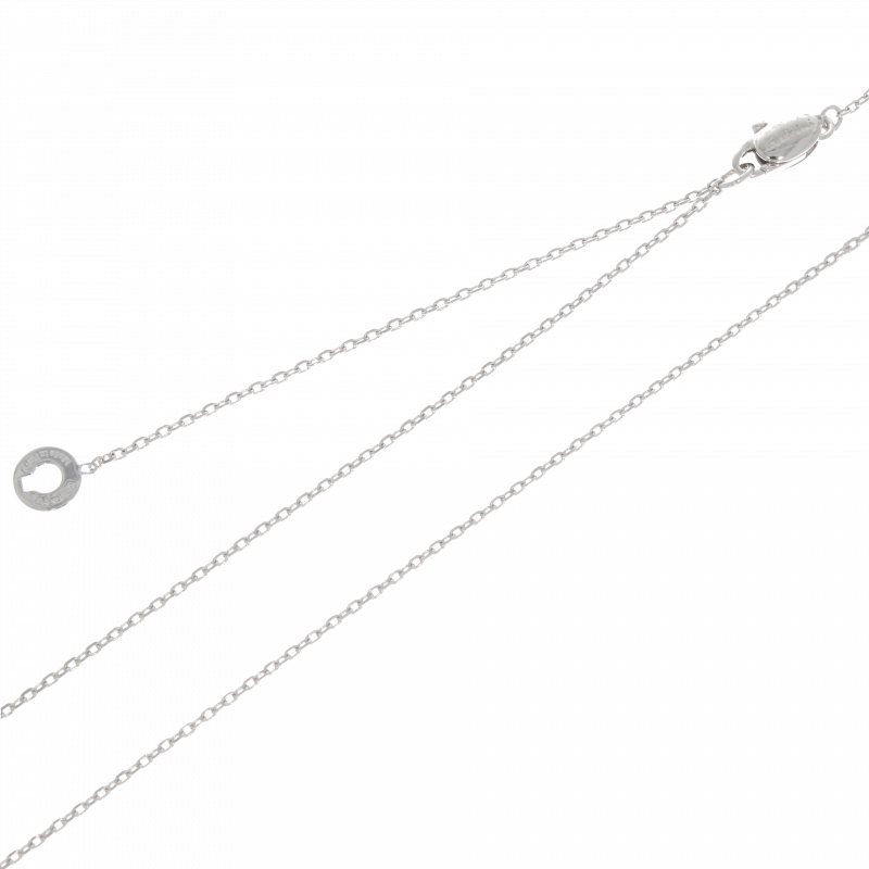 Lant, Aur Alb, 18 k, 3.9 gr, cu Diamante, Cod Produs: 451857 - Tezaurshop.ro