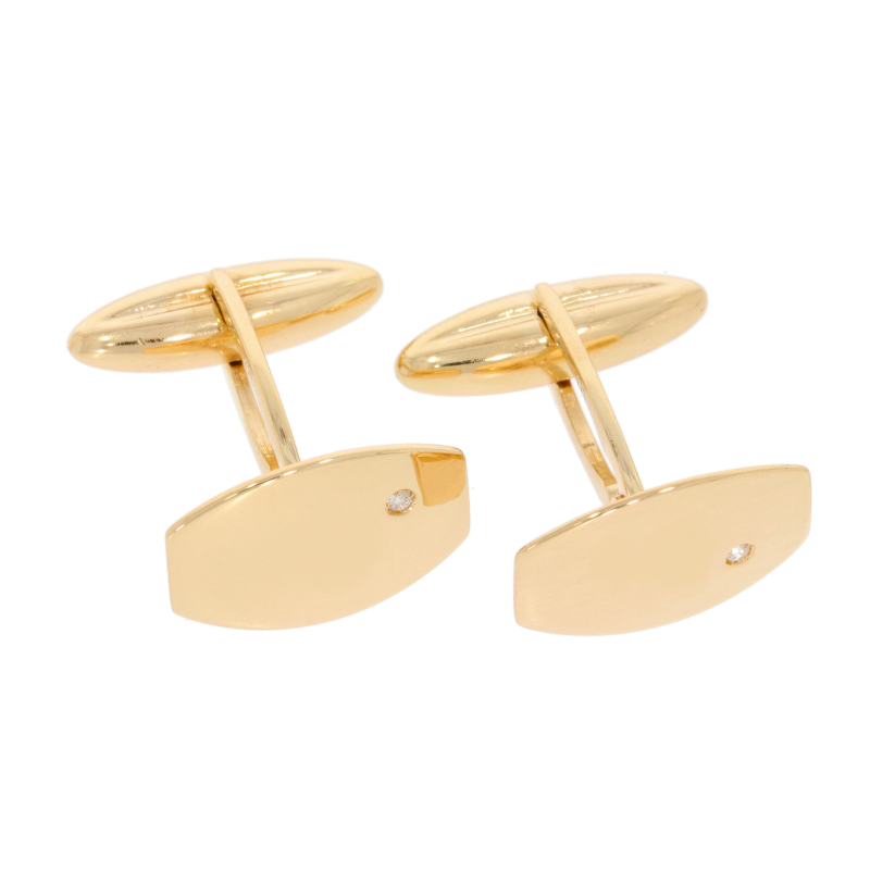 Butoni, Aur Galben, 14 k, 5.62 gr, cu Diamante, Cod Produs: 462183 - Tezaurshop.ro