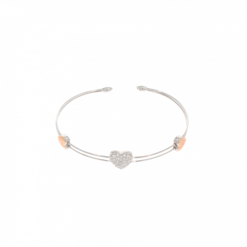 Bratara, Aur Alb, 18 k, 5.66 gr, cu Diamante, Cod Produs: 475513 - Tezaurshop.ro