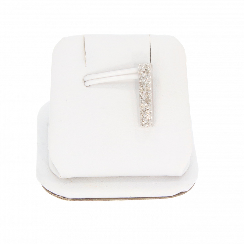 Pandantiv, Aur Alb, 18 k, 0.88 gr, cu Diamante, Cod Produs: 494136 - 2