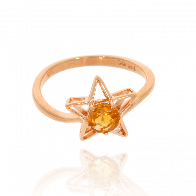Inel Dama, Aur Mix, 14 k, 2.09 gr, cu Diamante, Cod Produs: 494471 - Tezaurshop.ro