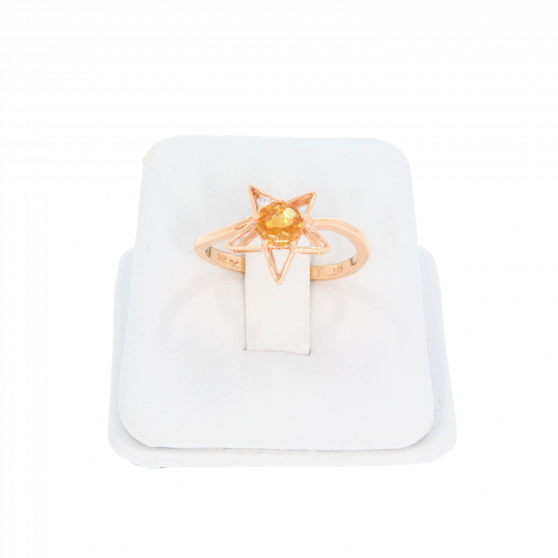 Inel Dama, Aur Mix, 14 k, 2.09 gr, cu Diamante, Cod Produs: 494471 - 2