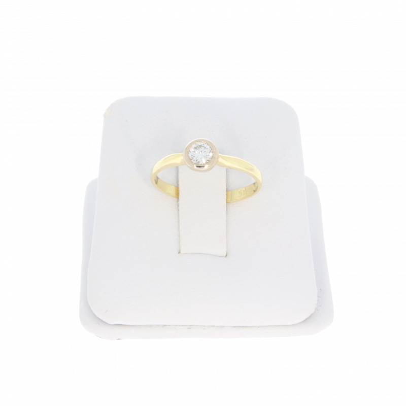 Inel Dama, Aur Galben, 14 k, 1.69 gr, cu Diamante, Cod Produs: 498899 - 2