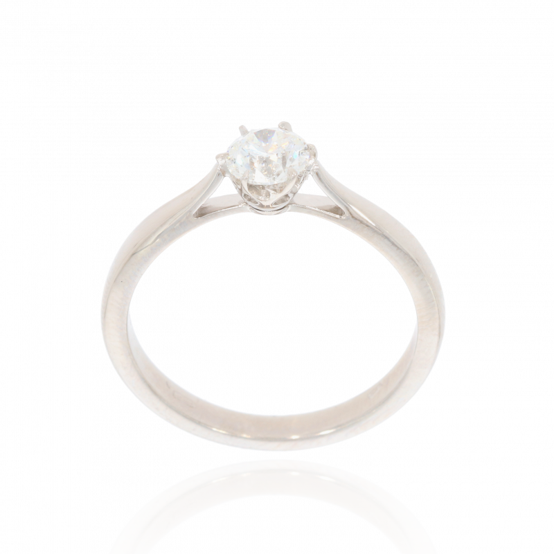 Inel Dama, Aur Alb, 18 k, 3.15 gr, cu Diamante, Cod Produs: 499010 - Tezaurshop.ro