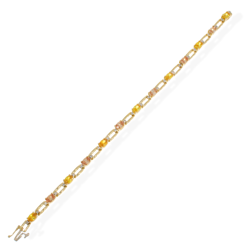 Bratara, Aur Galben, 18 k, 22.34 gr, cu Diamante, Cod Produs: 500992 - Tezaurshop.ro