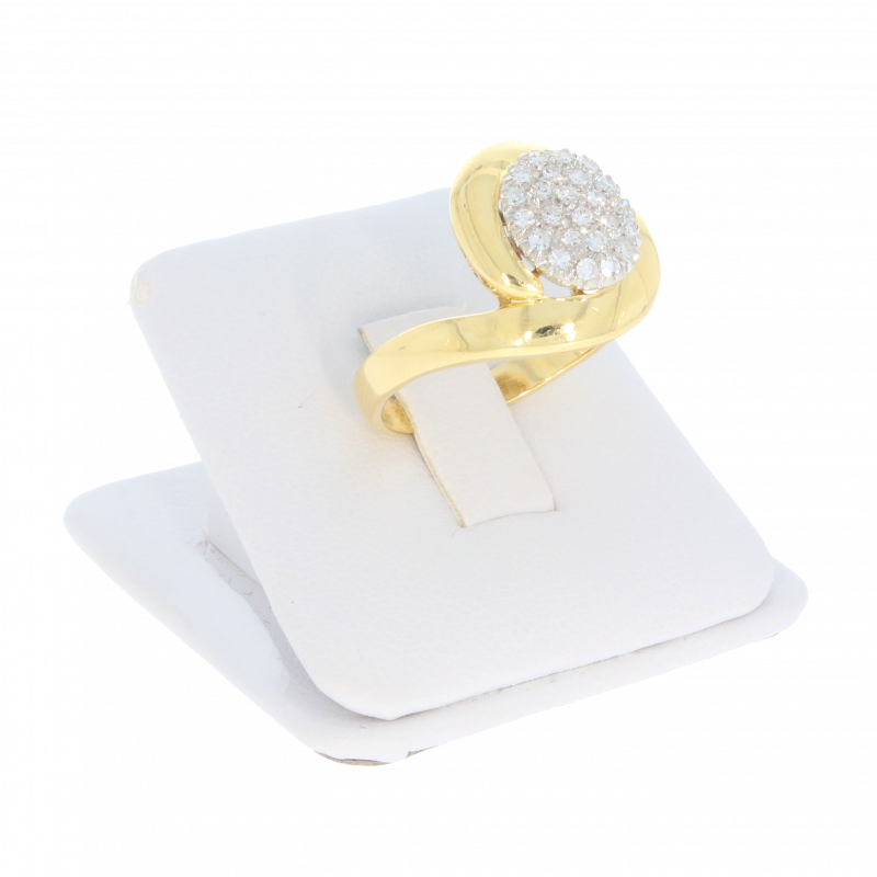 Inel Dama, Aur Galben, 18 k, 6.74 gr, cu Diamante, Cod Produs: 503336 - 2