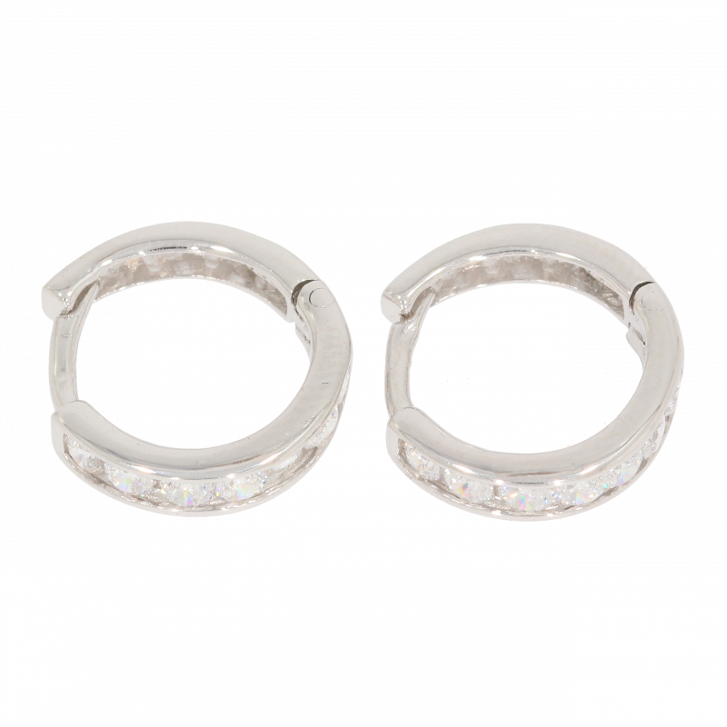 Cercei, Aur Alb, 14 k, 1.39 gr, Cod Produs: 511020 - Tezaurshop.ro