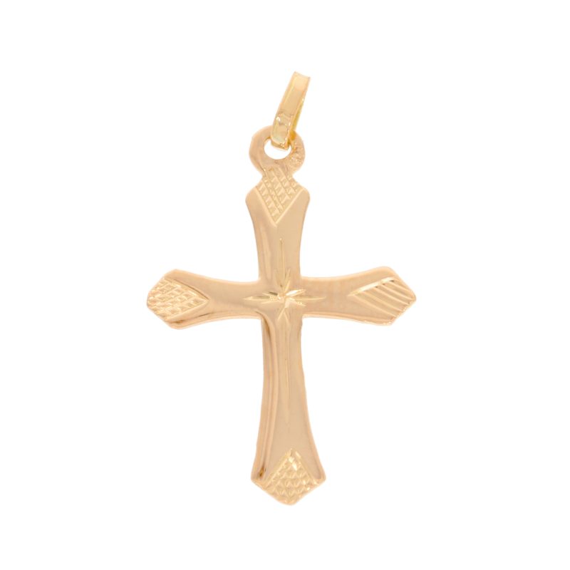 Cruce, Aur Roz, 14 k, 0.31 gr, Cod Produs: 530410 - Tezaurshop.ro