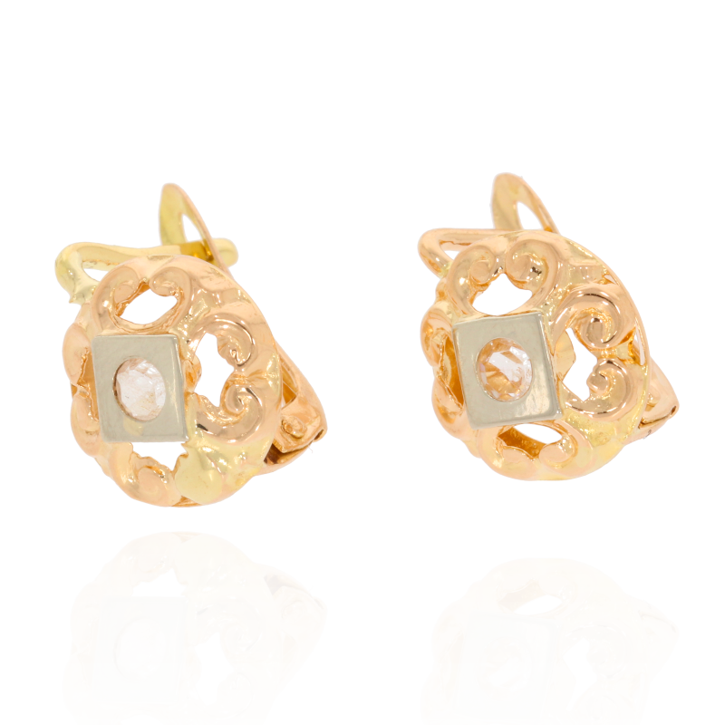 Cercei, Aur Mix, 18 k, 2.68 gr, Cod Produs: 531142 - Tezaurshop.ro