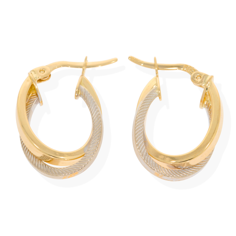Cercei, Aur Mix, 14 k, 2.54 gr, Cod Produs: 550555 - Tezaurshop.ro