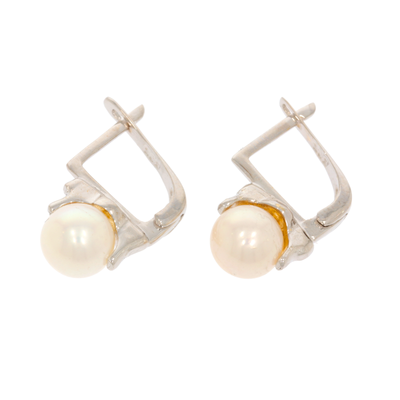 Cercei, Aur Alb, 14 k, 3.84 gr, Cod Produs: 550611 - Tezaurshop.ro