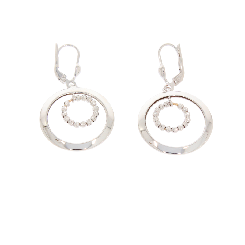 Cercei, Aur Alb, 14 k, 3.46 gr, Cod Produs: 550742 - Tezaurshop.ro
