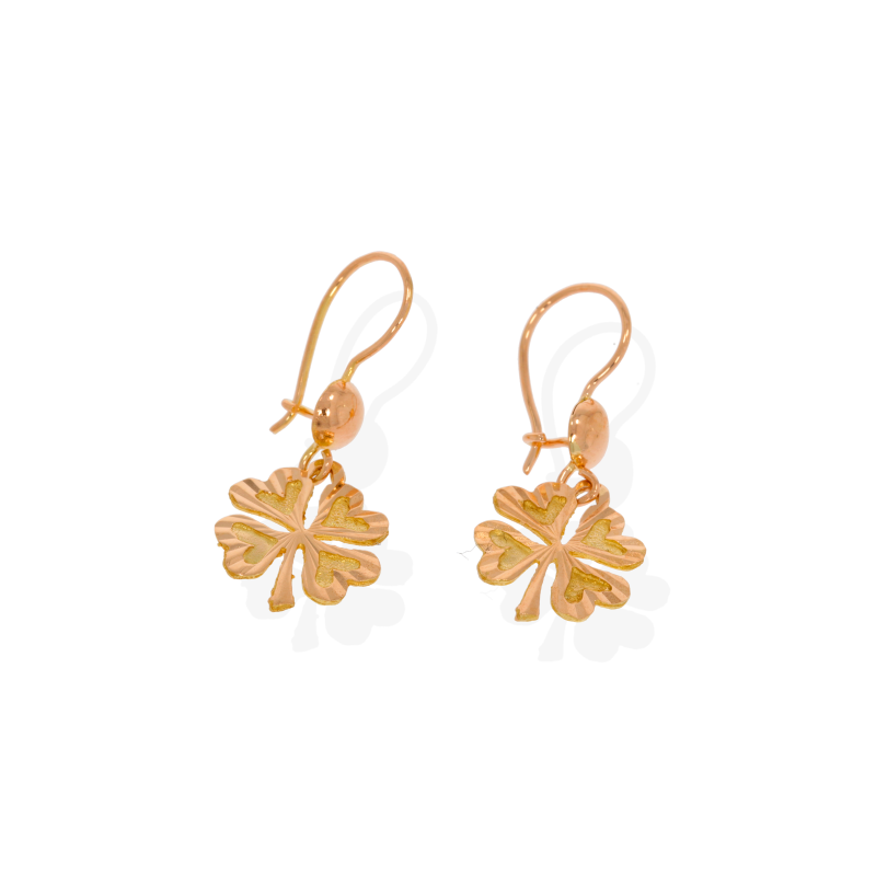Cercei, Aur Roz, 14 k, 1.77 gr, Cod Produs: 551591 - Tezaurshop.ro