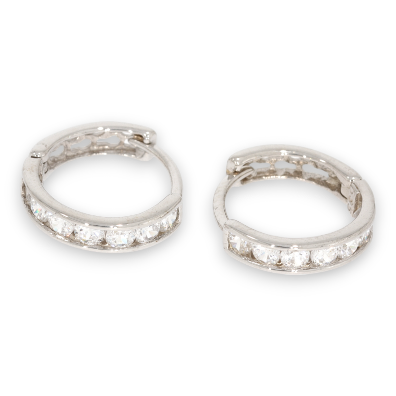 Cercei, Aur Alb, 14 k, 1.59 gr, Cod Produs: 554371 - Tezaurshop.ro