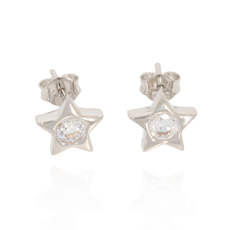 Cercei, Aur Alb, 14 k, 1.91 gr, Cod Produs: 554614 - Tezaurshop.ro