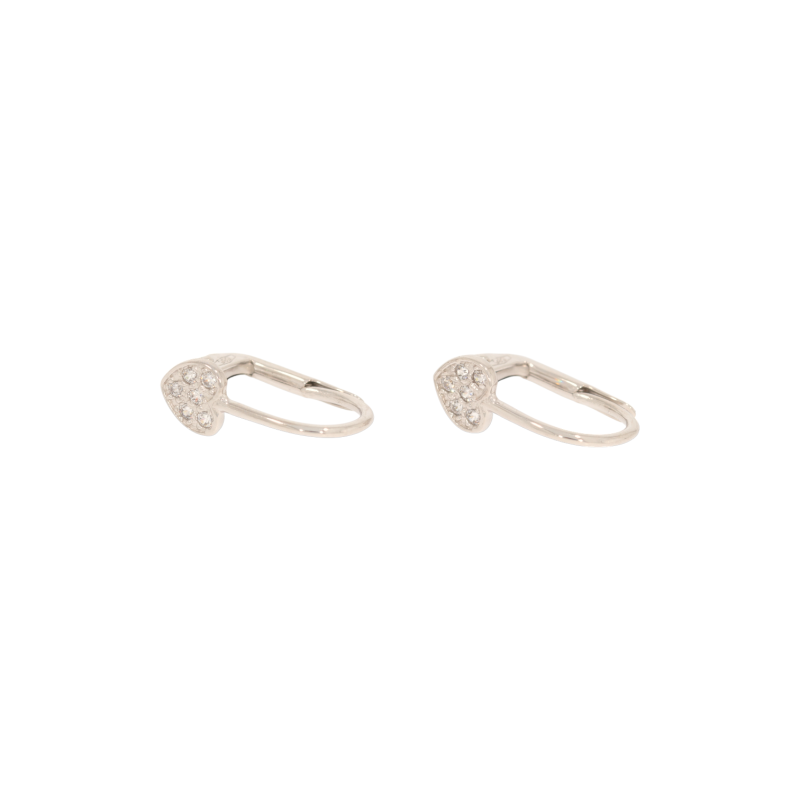 Cercei, Aur Alb, 14 k, 1.55 gr, Cod Produs: 555547 - Tezaurshop.ro