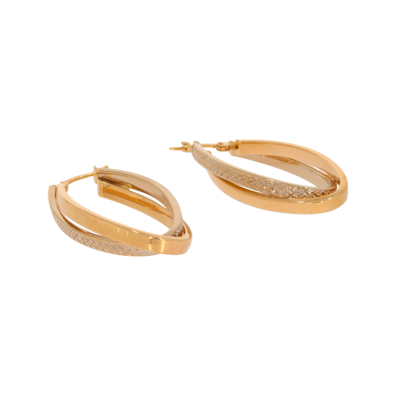 Cercei, Aur Mix, 14 k, 5.22 gr, Cod Produs: 555750 - Tezaurshop.ro