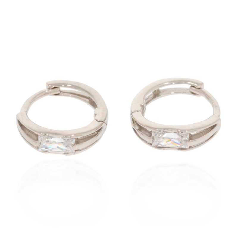 Cercei, Aur Alb, 14 k, 1.79 gr, Cod Produs: 556057 - Tezaurshop.ro