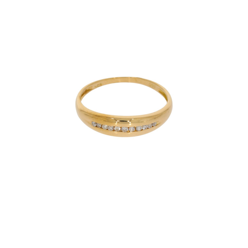Inel Dama, Aur Galben, 18 k, 1.73 gr, cu Diamante, Cod Produs: 556872 - 2