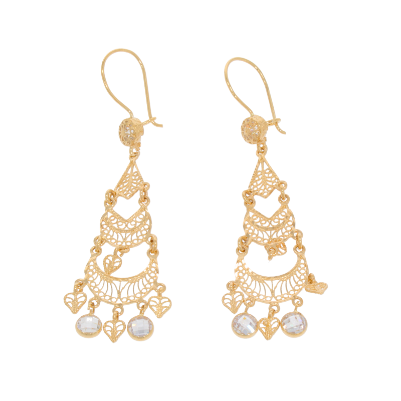 Cercei, Aur Galben, 14 k, 5.96 gr, Cod Produs: 556956 - Tezaurshop.ro