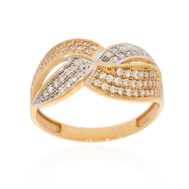 Inel Dama, Aur Mix, 14 k, 2.84 gr, Cod Produs: 557316 - Tezaurshop.ro