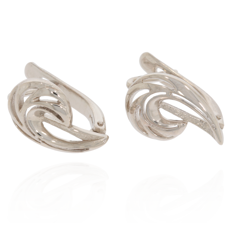 Cercei, Aur Alb, 14 k, 3.36 gr, Cod Produs: 557643 - Tezaurshop.ro