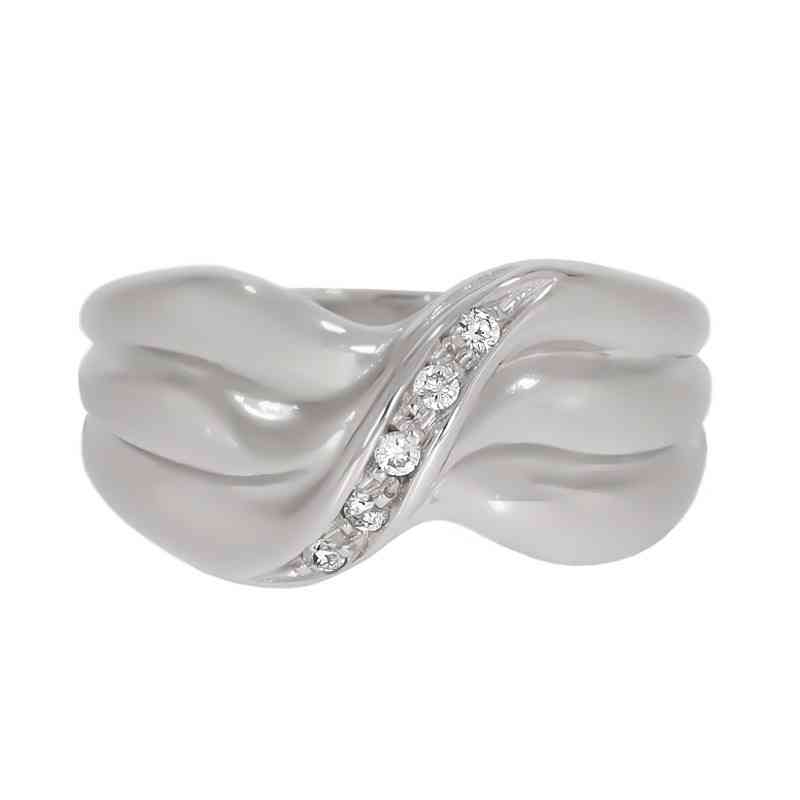 Inel Dama, Aur Alb, 18 k, 6.09 gr, cu Diamante, Cod Produs: 559581