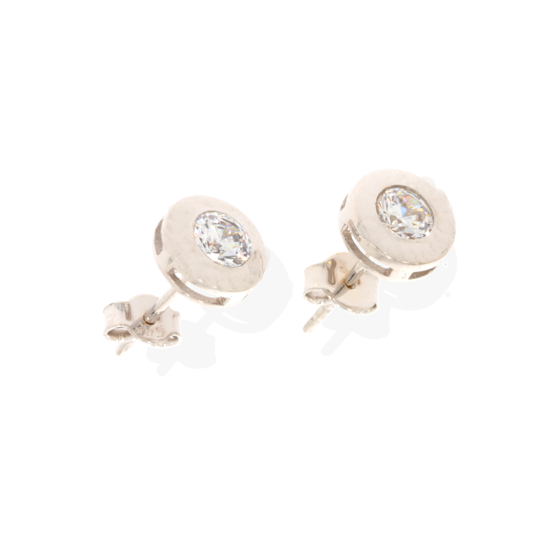 Cercei, Aur Alb, 14 k, 2.01 gr, Cod Produs: 559842 - Tezaurshop.ro