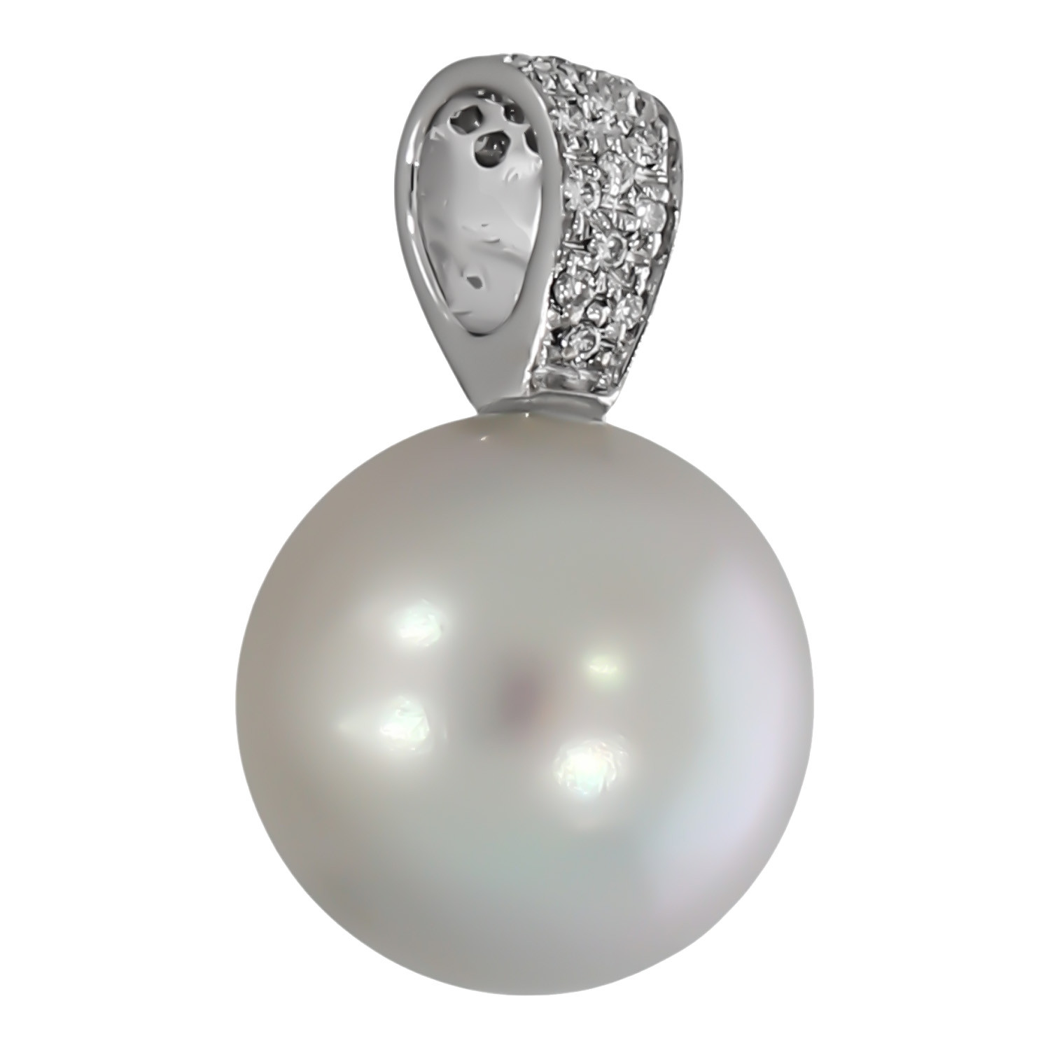 Pandantiv, Aur Alb, 18 k, 3.73 gr, cu Diamante, Cod Produs: 560096