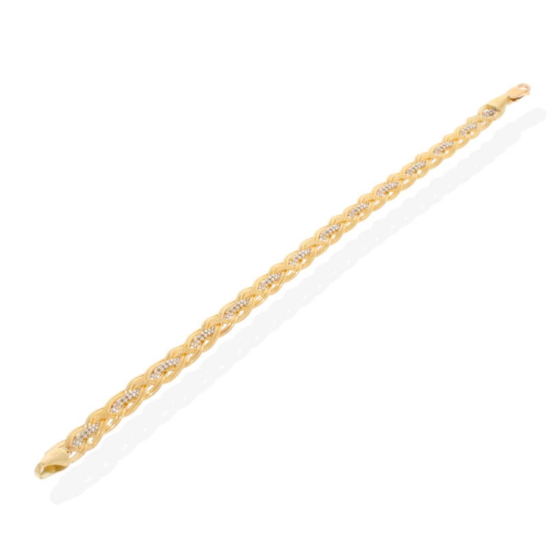 Bratara, Aur Mix, 14 k, 9.9 gr, Cod Produs: 560203 - Tezaurshop.ro