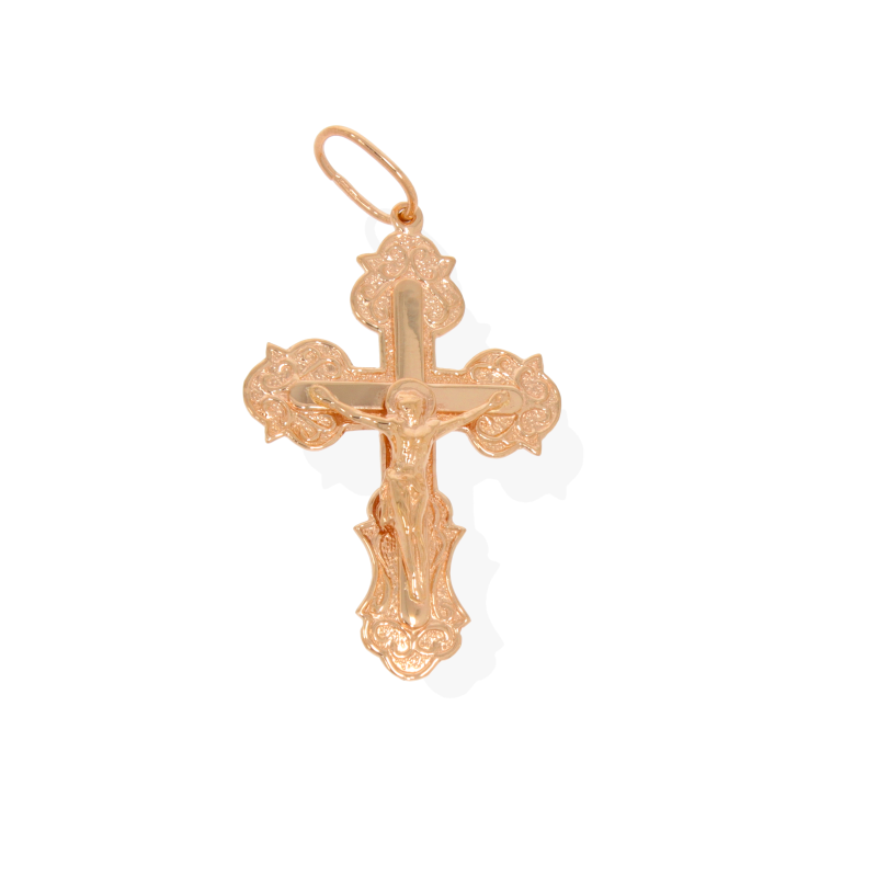 Cruce, Aur Roz, 14 k, 2.69 gr, Cod Produs: 561389 - Tezaurshop.ro