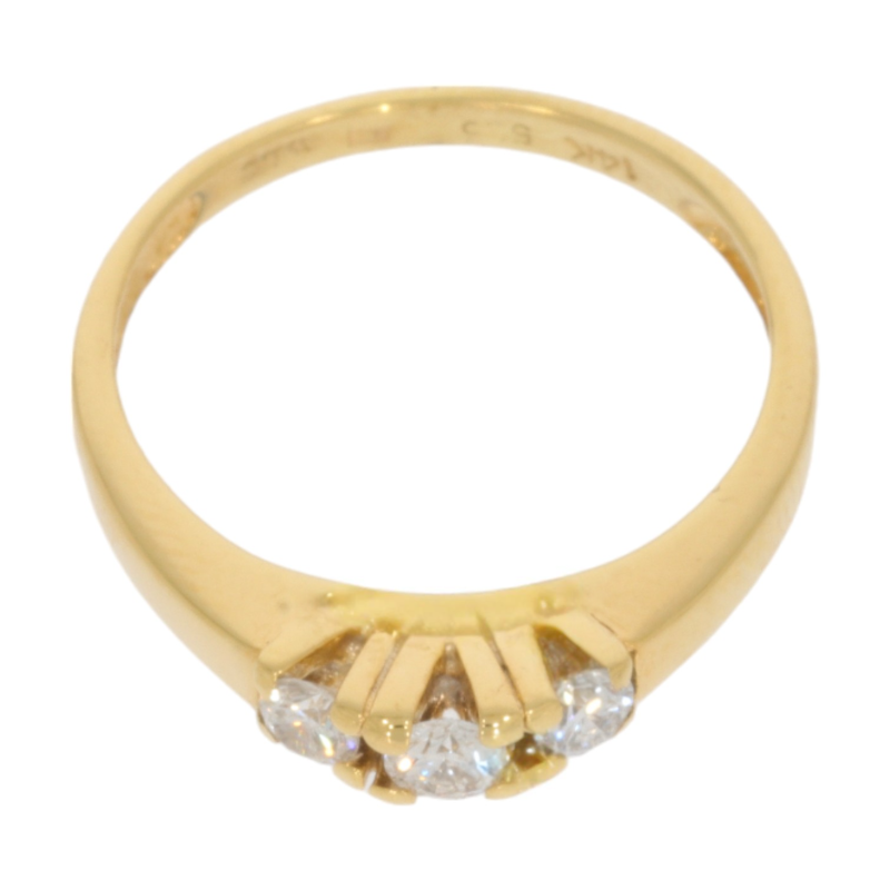 Inel Dama, Aur Galben, 14 k, 2.12 gr, cu Diamante, Cod Produs: 561753 - 2