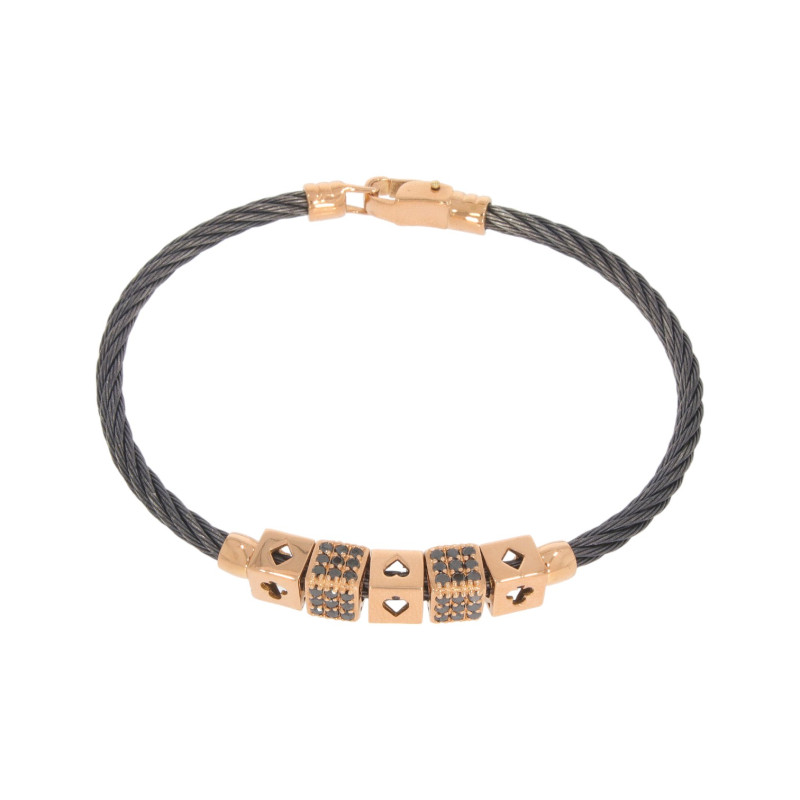 Bratara, Aur Roz, 18 k, 16.31 gr, cu Diamante, Cod Produs: 564034 - Tezaurshop.ro