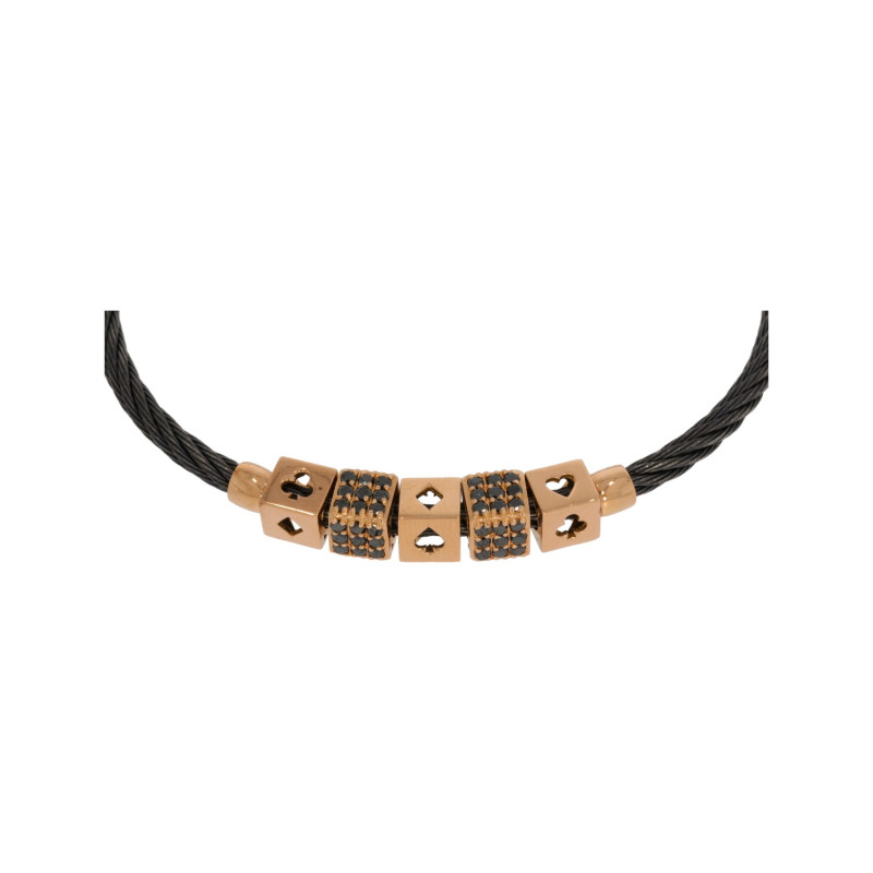 Bratara, Aur Roz, 18 k, 16.31 gr, cu Diamante, Cod Produs: 564034 - 2